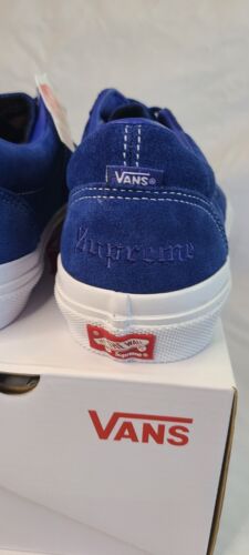 Supreme × Vans Sid 2024 BLUE | Mens Size 12 | "Fuck Em!" NIB Ships FAST! 🔥