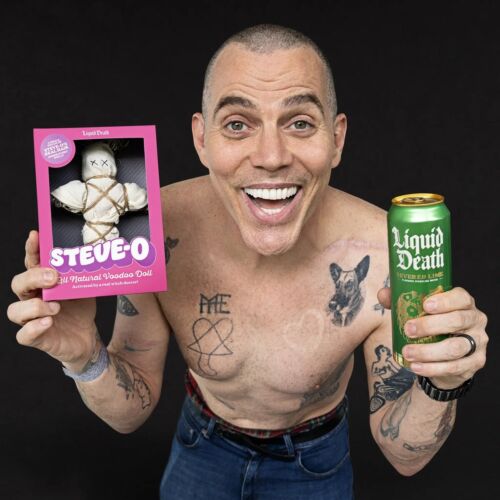 Liquid Death x Steve-O VooDoo Doll Actually Steveos Hair In This Doll Crazy Rare