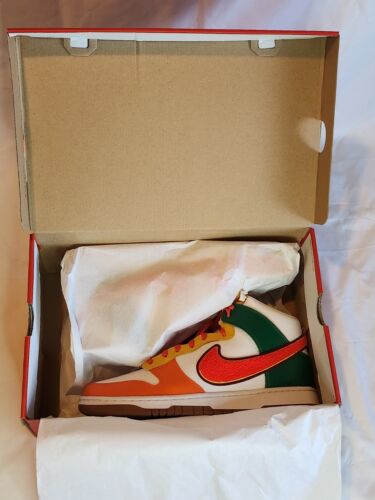 Nike Dunk High Retro University 7-11 Habanero Red Mens Size 12 Brand New