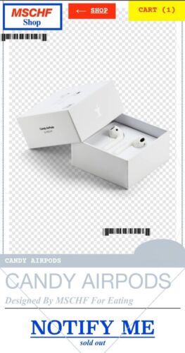 MSCHF Candy Airpods NEW GaG Gift *Ships FAST* New In Box Candy Earbuds
