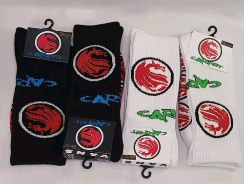 Vans x Carpet Company HALF CAB DRAGON SOCKS | Black W/Red NWT Steve Caballeroš„