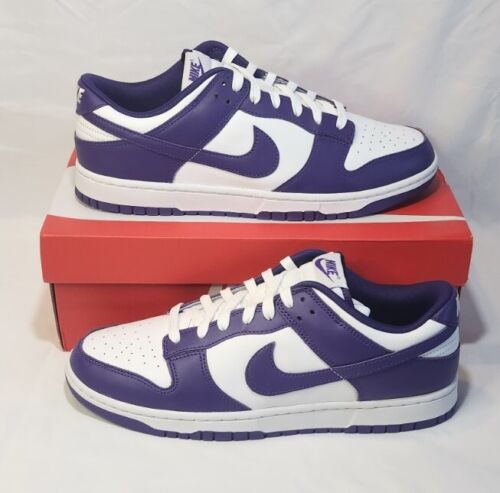Nike Dunk Low Retro "Court Purple" | Mens Size 11.5 | White Purple Leather NEW