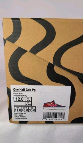Vans OTW Half Cab By Parra PP | Mens Sz 12 | 2024 SUPER RARE Collab