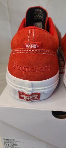 Supreme Γ Vans Sid 2024 RED | Mens Size 11.5 | "Fuck Em!" NIB Ships FAST! π₯