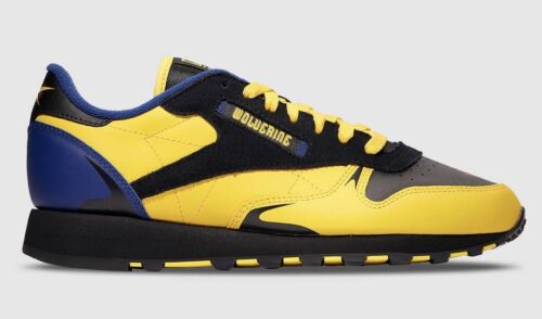 Reebok Classic Leather x Wolverine X-Men 97 | Mens Sz 12 | Black Yellow MARVEL