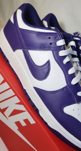 Nike Dunk Low Retro "Court Purple" | Mens Size 12 | White Purple Leather NEW