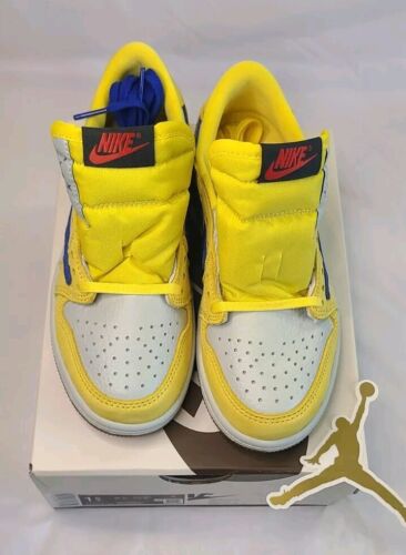 Air Jordan 1 Low OG PS x Travis Scott Canary Yellow Racer Blue - SIZE 1.5 Youth