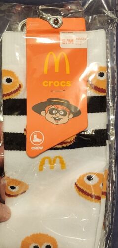 Crocs x Hamburglar McDonald's Socks | Size S/M | Silly Odd Socks Great Gift!