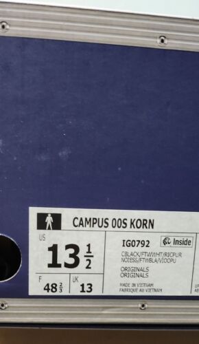 Adidas x Korn Campus 00s Core Black | Mens 13.5 | 30th Anniversary SHIPS FAST