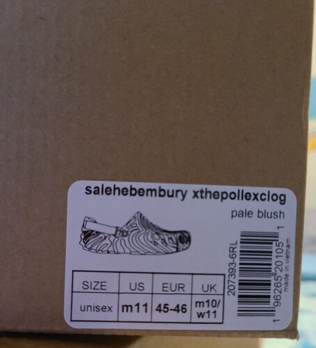 Crocs x Salehe Bembury x The Pollex Clog Kuwata | Mens Size 11 | Pale Blush NIB!