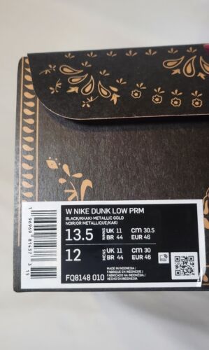 Nike Dunk Low PRM | Womens Sz 13.5 / Mens 12 | Dia De Muertos Familia Pink Gold