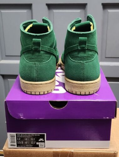 Nike SB Dunk High Pro Decon MENS SIZE 12 Gorge Green Deconstructed Craft Gum