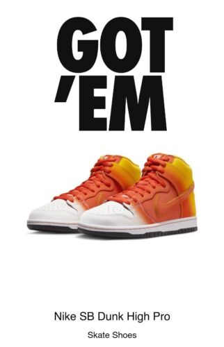 Nike SB Dunk High | Mens Size 12 | Sweet Tooth Candy Corn Halloween Theme Dunks