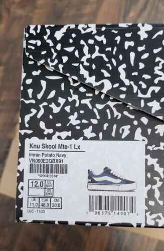 Vans x Imran Potato Knu Skool MTE-1 LX | Mens Size 12 | Navy White Gum 2024 NEW!