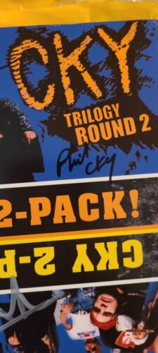 CKY 2 Pack DVD Box Set SIGNED By BAM MARGERA April Phil Trilogy Round 1 & 2 NEW!