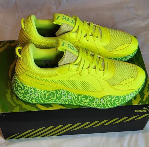 PUMA RS-X x Rick and Morty Safety Yellow Mens Size 12 Brand New W/ OG Box