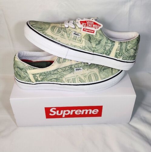 Supreme x Vans Dollar Bill Green "Skate Era" Mens Size 12 NEW 2023 Sneakers