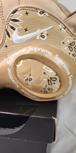 Nike Air Zoom Flight 95 x Supreme SP HEMP | Mens Size 12 | Tan & White + Sticker