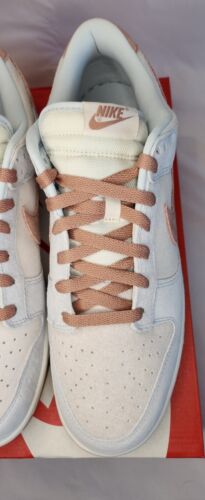 Nike Dunk Low Retro | Mens Size 12 | Fossil Rose Phantom Summit White Suede NWB