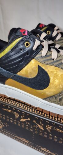 Nike Dunk Low PRM | Womens Sz 13.5 / Mens 12 | Dia De Muertos Familia Pink Gold