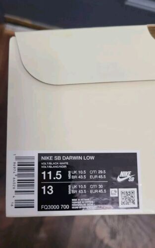 Nike SB x Supreme Darwin Low Volt | Mens Size 11.5 | NeW 2024 Skate Sneakers