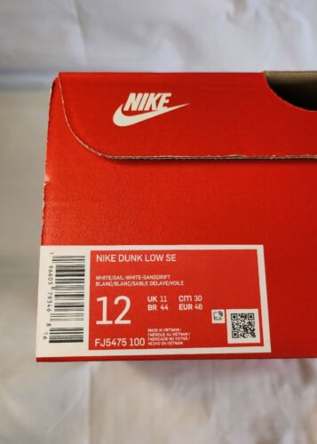Nike Dunk Low SE “If Lost Return To” Sail Off-White Cream MENS SIZE 12 New