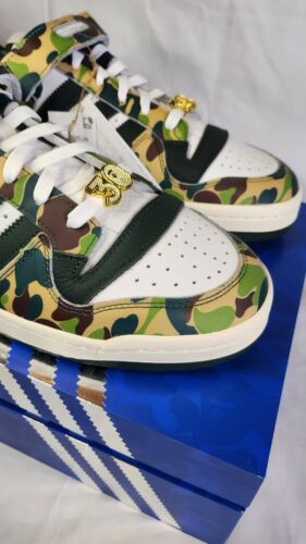 Adidas x Bape Forum 84 Low 30th Anniversary Green Camo Mens Sz 11.5 Bathing Ape