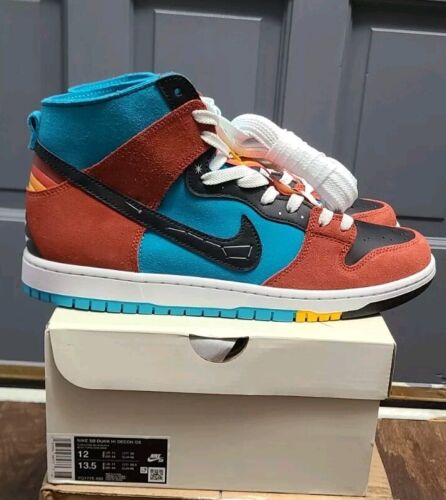 Nike SB Dunk High Decon QS x Di’orr Greenwood | Mens Sz 12 | Turquoise Blue