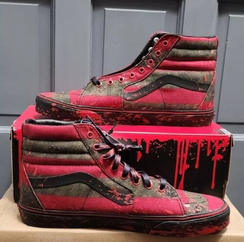 Vans Sk8-Hi x Nightmare On Elm Street Freddy Krueger House Of Terror MENS SZ 13
