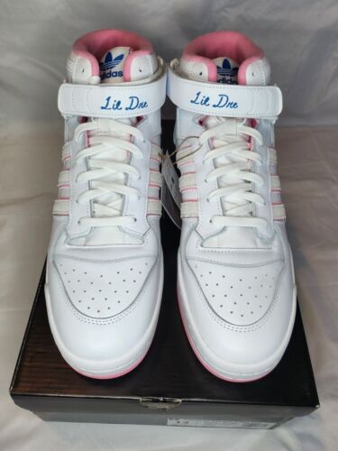 Adidas Forum 84 Mid ADV x Lil Dre Mens Size 12 Skate High White /Pink /Blue 🔥🔥