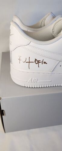 Nike Air Force 1 x Travis Scott Utopia Album -Mens Size 12- Low Top Triple White