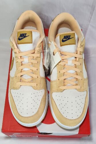 Nike Dunk Low LX Gold Suede Mens Size 12 / Womens 13.5 Extended Size A+ QUALITY