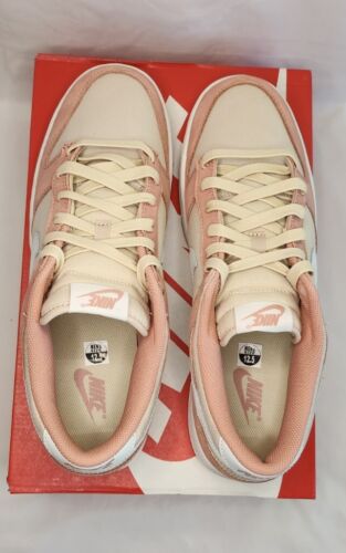 Nike Dunk Low Retro Premium | Mens Size 12.5 | Red Stardust Sanddrift Pink