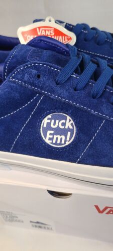 Supreme × Vans Sid 2024 BLUE | Mens Size 12 | "Fuck Em!" NIB Ships FAST! 🔥