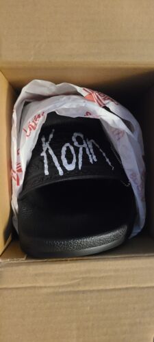 Adidas x Korn Adilette Slides | Mens Size 12 | Stickers, Guitar Pick, & Box! 🔥