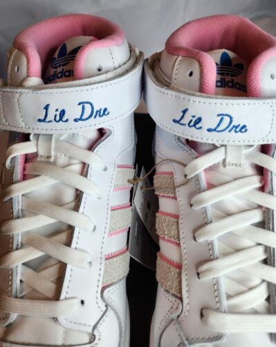 Adidas Forum 84 Mid ADV x Lil Dre Mens Size 12 Skate High White /Pink /Blue 🔥🔥