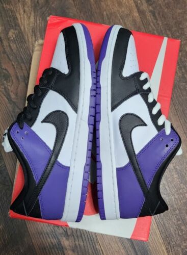 Nike SB Dunk Low Pro Court Purple | Mens 11.5 | Black White Purple Panda