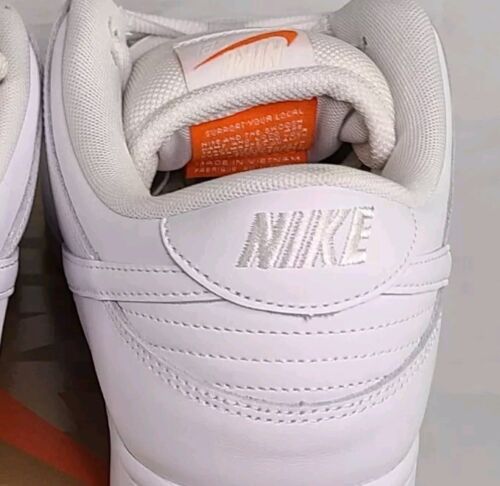 Nike SB Dunk Low Pro ISO Triple White | Mens Size 13 | NEW 2024 Orange Label 🔥