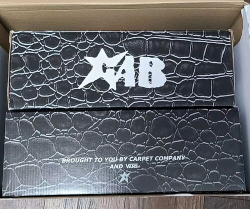 Vans x Carpet Company Skate Half Cab | Mens Sz 10 | Black Croc Embossed Leather