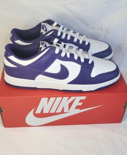 Nike Dunk Low Retro "Court Purple" | Mens Size 12 | White Purple Leather NEW