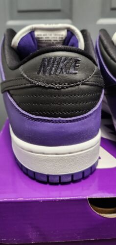 Nike SB Dunk Low Pro Court Purple | Mens 12 | Black White Purple Panda