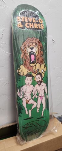 Steve-O & Chris Pontius Wildboyz Signed Deck AUTOGRAPHED! 8.25" MTV Skateboard🔥