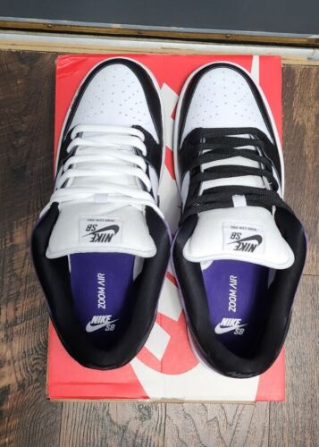 Nike SB Dunk Low Pro Court Purple | Mens 11.5 | Black White Purple Panda