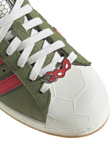 Adidas x TMNT Shell-Toe Sneakers | Mens US Size 12.5 | New with small defect HAS COMIC BOOK