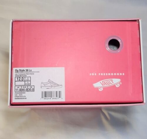 JFG Joe FreshGoods x VANS OG Style 36 Lx Khaki Honeymoon Mens Size 12 Old Skool