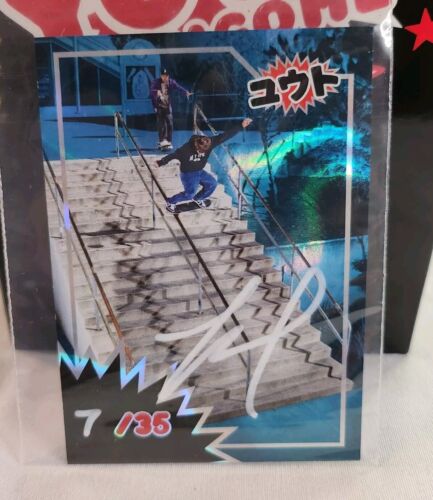 ABD Collectibles Yuto Horigome Quickstrike Autographed Card #7/35 Blue Lava 🔥