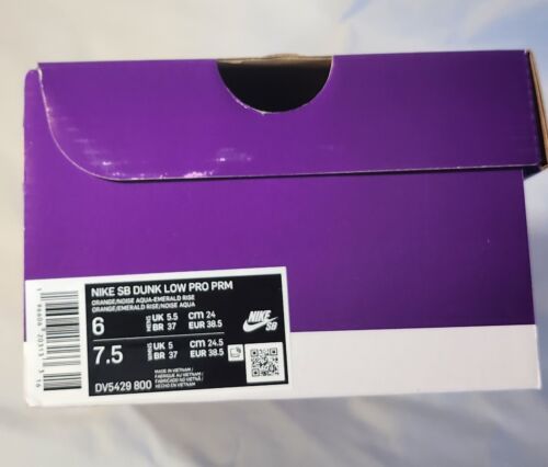 Nike SB Dunk Low Noise Aqua | Mens Size 6 / Womens Size 7.5 | Emerald Rise NWB