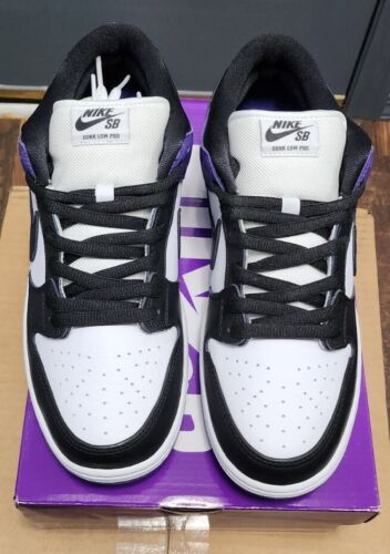 Nike SB Dunk Low Pro Court Purple | Mens 12 | Black White Purple Panda