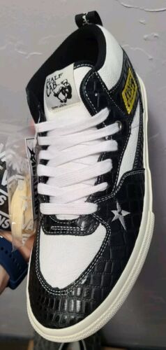 Vans x Carpet Company Skate Half Cab | Mens 10.5 | Black Croc Embossed Leather