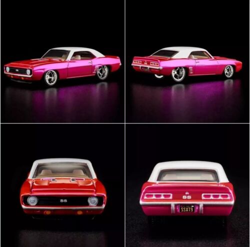 RLC Hot Wheels Collectors 1969 Chevy Camaro Pink SS Opening Hood RLC Exclusive!